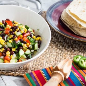 Mexican Fiesta Salad Black Bean and Corn