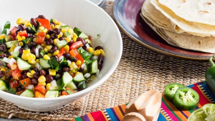 Mexican Fiesta Salad Black Bean and Corn