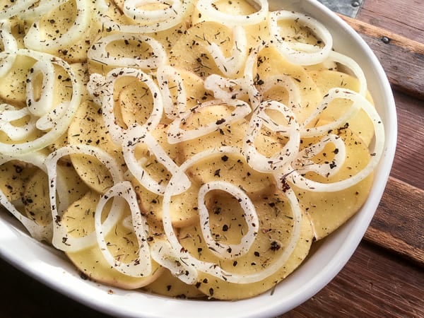 Dairy free Gluten Free Scalloped Potatoes