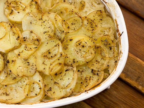 Dairy free Gluten Free Scalloped Potatoes