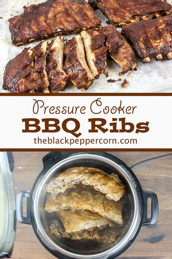 Pressure cooker ribs spare back boneless