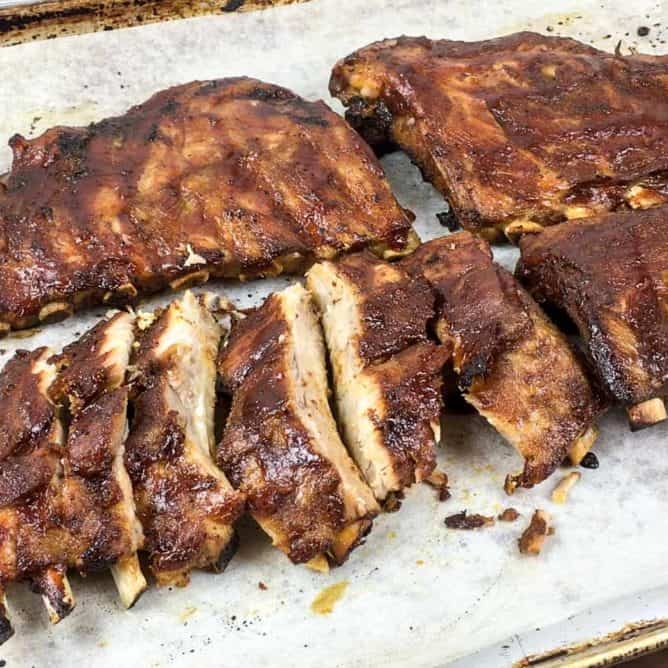 Side Rib Recipes Honey Sriracha Smoked Pork Side Ribs Recipe