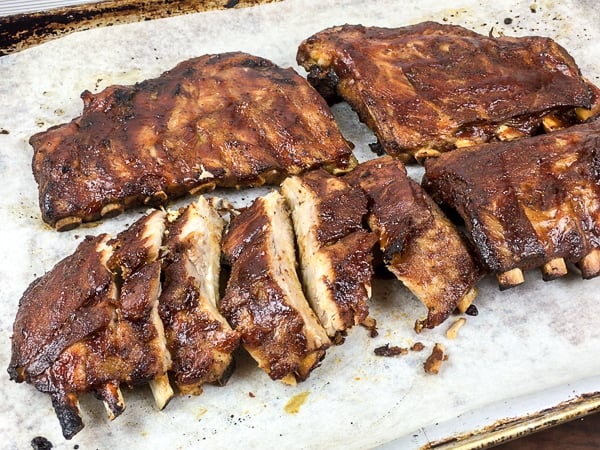 Pressure cooker ribs spare back boneless