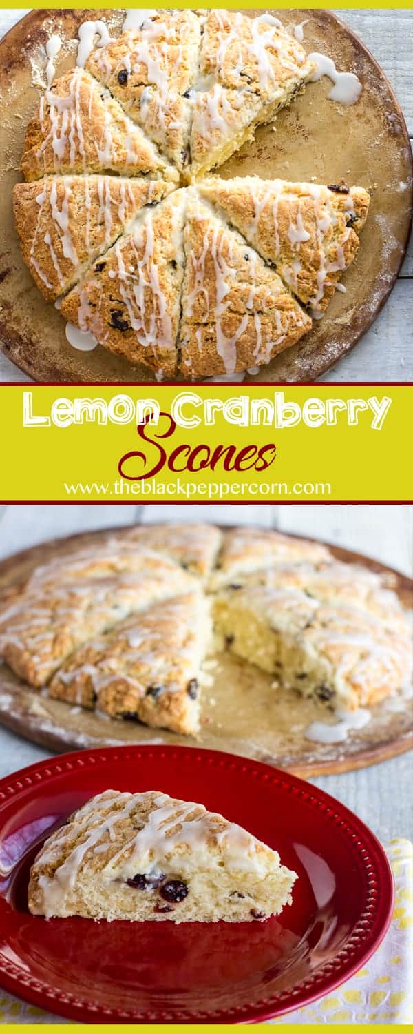 Lemon Cranberry Scone Recipe