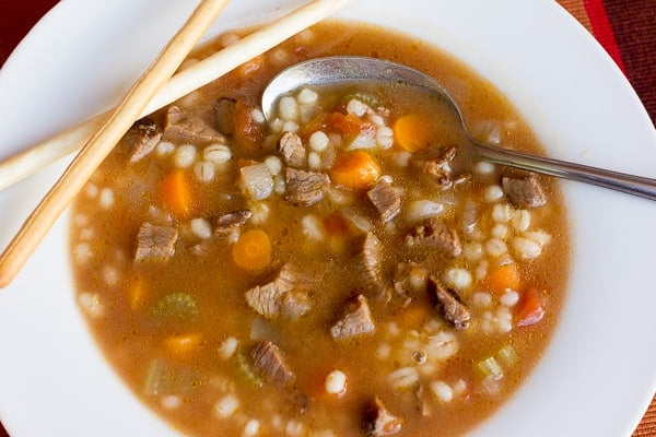 Smoked Beef Barley Soup Recipe