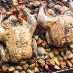 Roast Whole Chicken and Vegetables - One Pan Meal