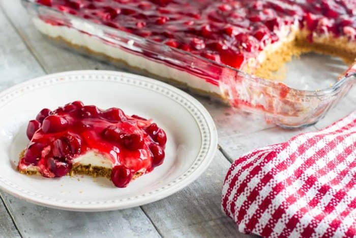 No Bake Cherry Cheesecake Recipe with cool whip