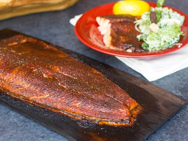 How to cedar plank grill rainbow trout steelhead salmon