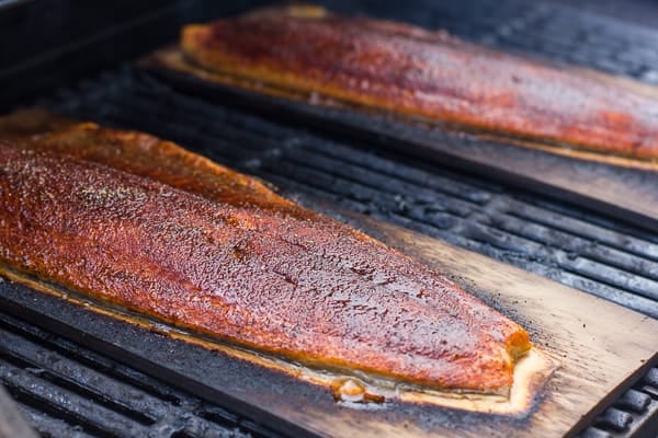 How to cedar plank grill rainbow trout steelhead salmon