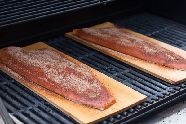 How to cedar plank grill rainbow trout steelhead salmon