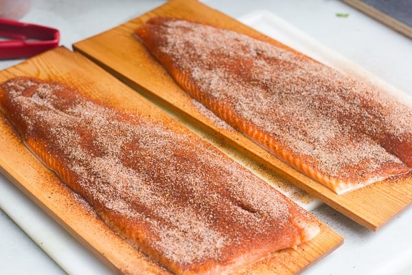 How to cedar plank grill rainbow trout steelhead salmon