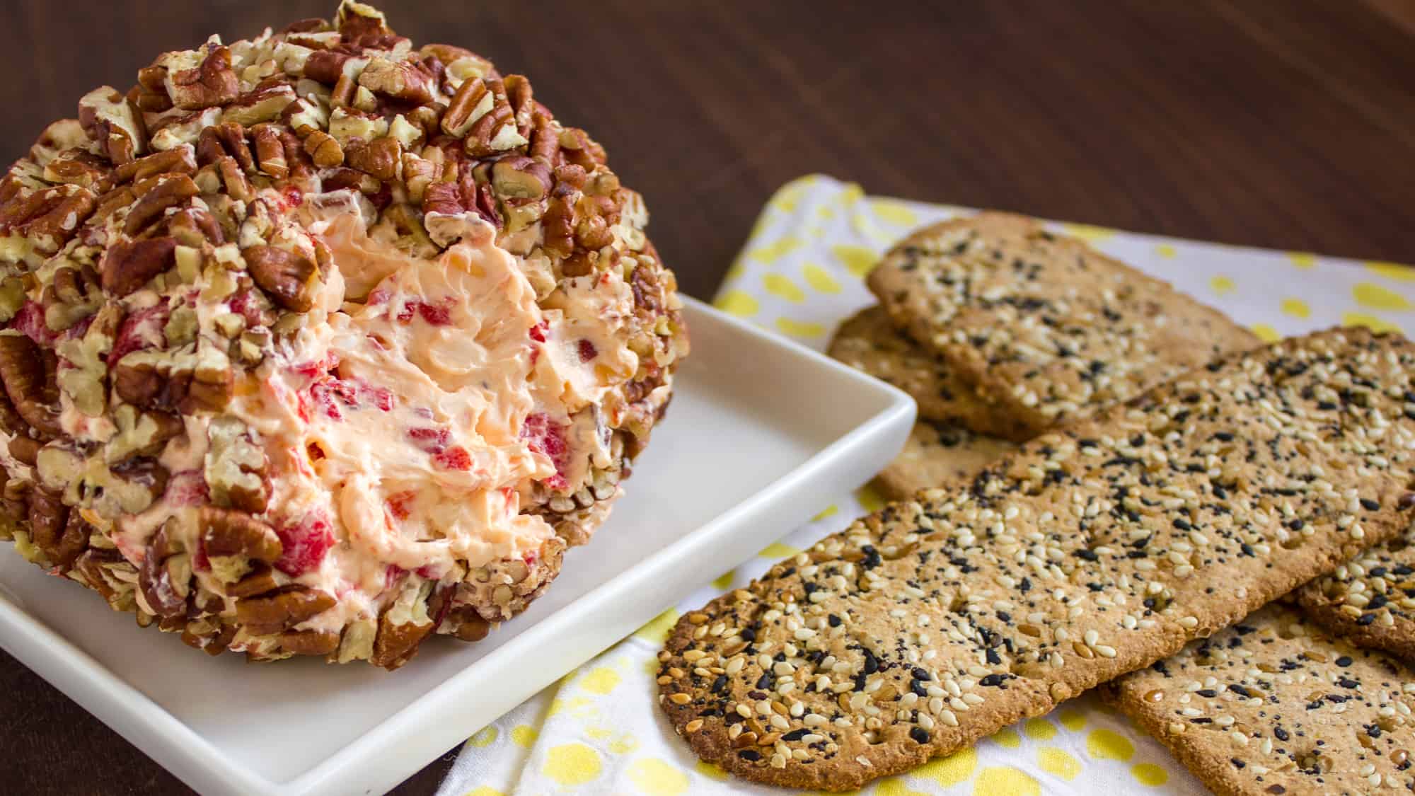 Roasted Red Pepper Cheese Ball Recipe