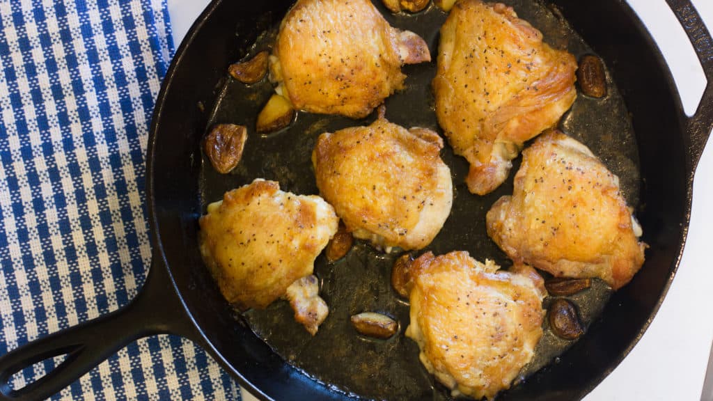 Cast Iron Skillet Chicken Thighs