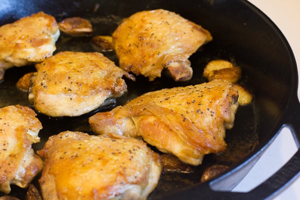 Cast iron skillet chicken thigh recipe