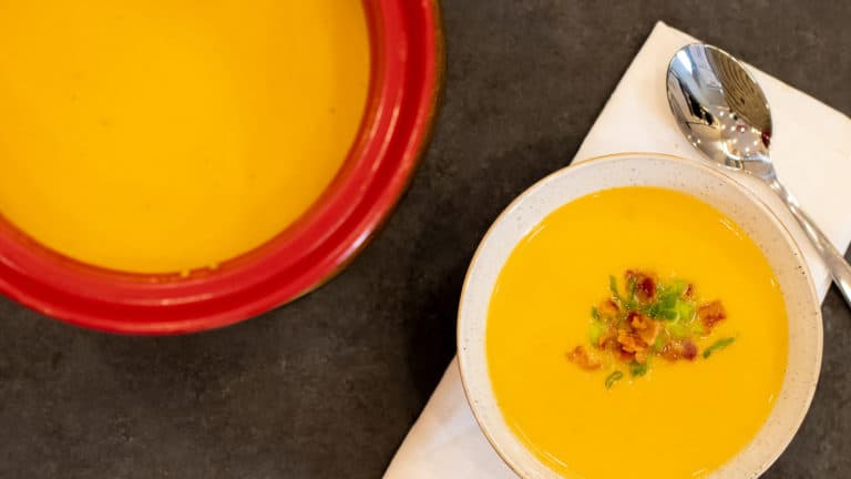Butterkin Squash Soup Recipe - easy fall autumn soup