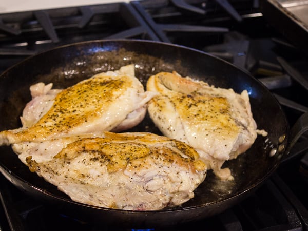 Italian Style Chicken Cacciatore baked in an oven