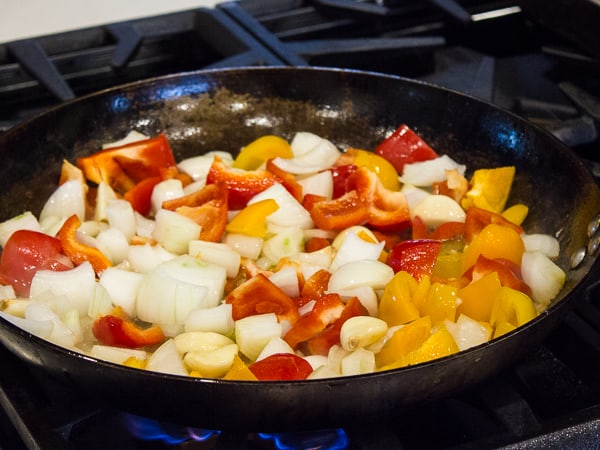 Italian Style Chicken Cacciatore baked in an oven