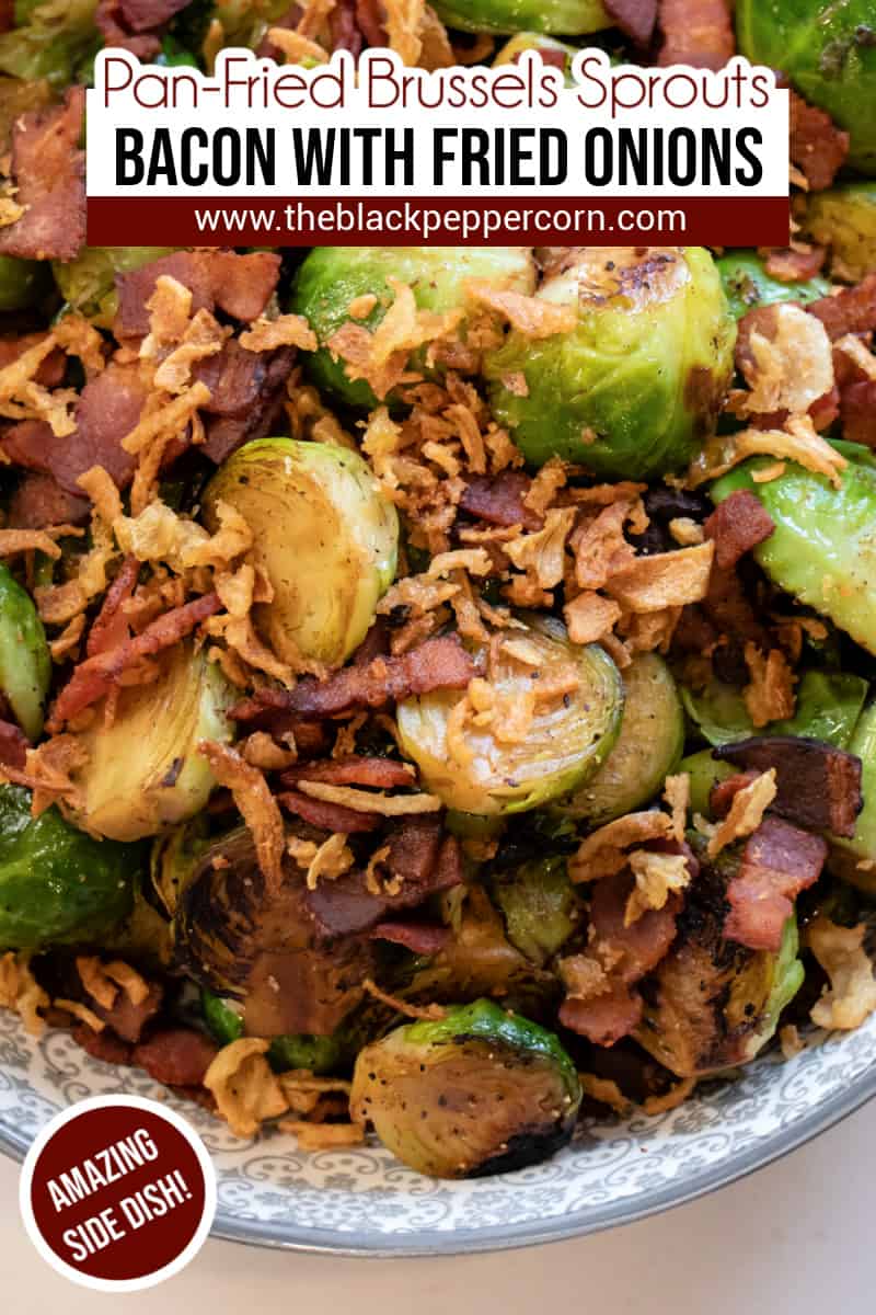 Pan Fried Brussels Sprouts with Bacon Recipe