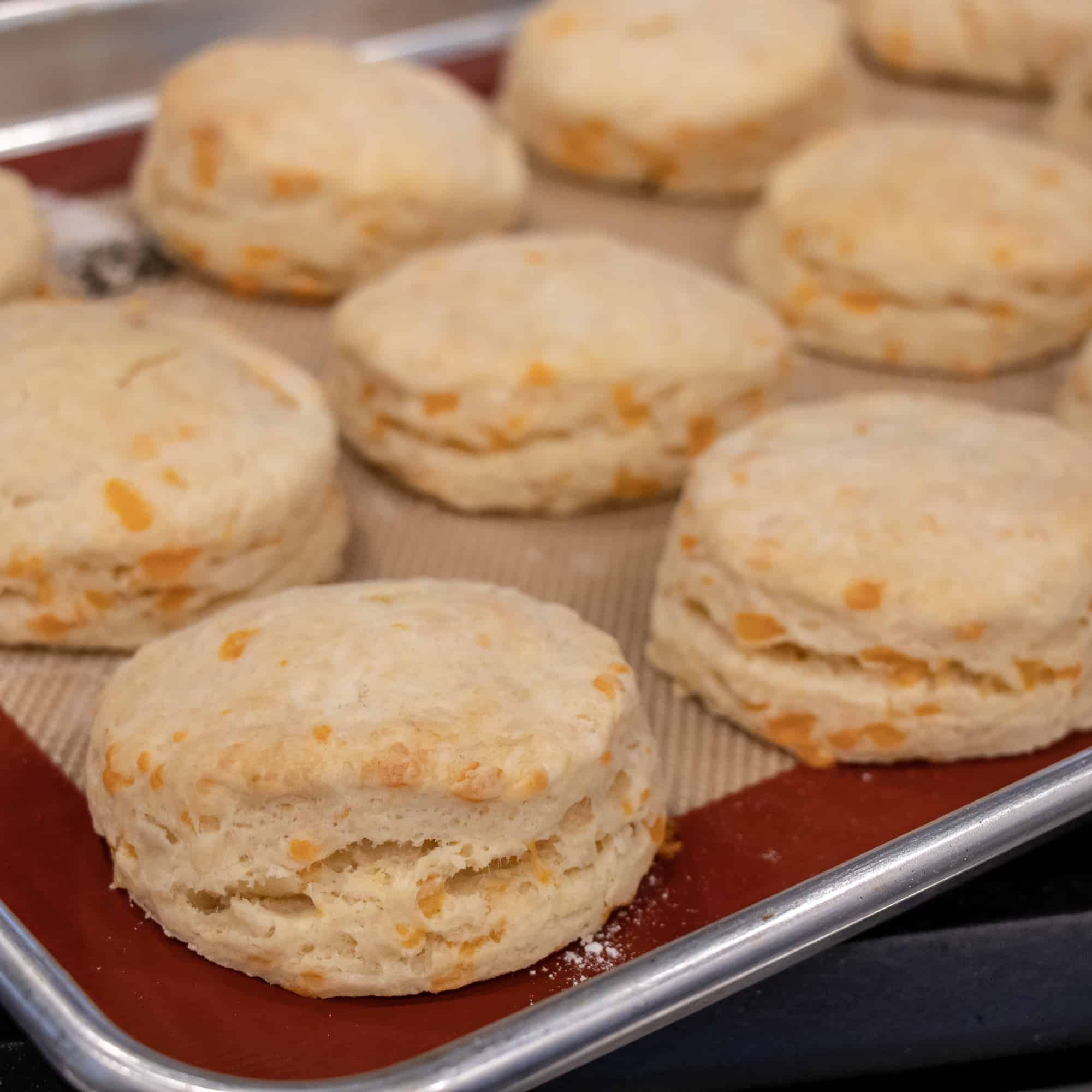 Simple recipe for how to bake cheddar cheese biscuits that are buttery, flakey and simple to make in the oven. Fresh baked and similar to Red Lobster's Cheddar Bay biscuits.