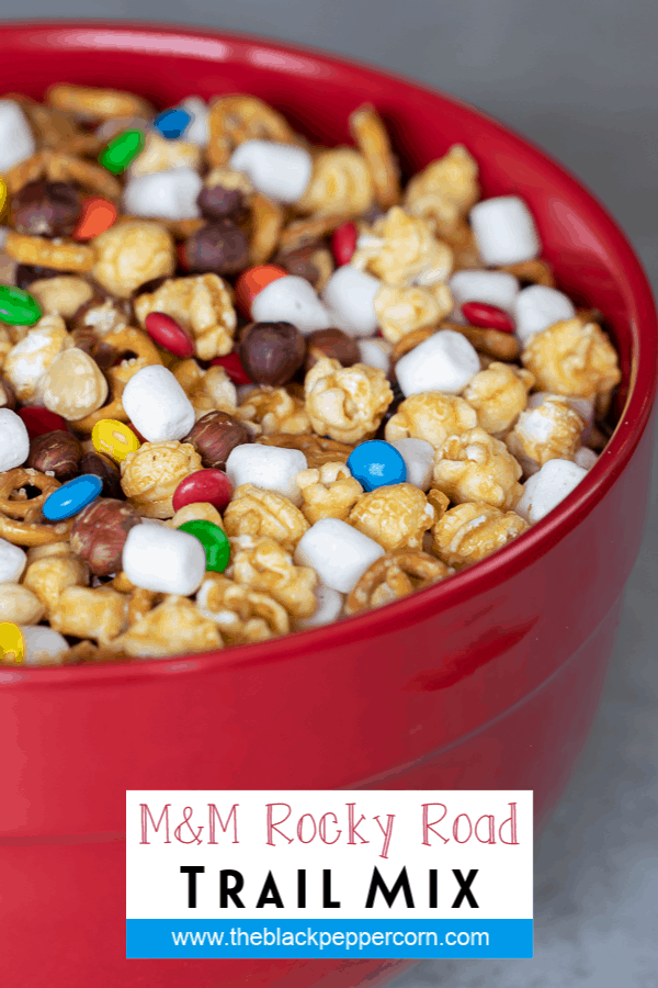 M&M Rocky Road Trail Mix Recipe - The Black Peppercorn