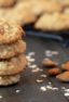 Chewy oatmeal cookie recipe with diced dried apricot, toasted almonds and coconut. Fruity tropical cookie that is a nice change from raisin or chocolate chips.