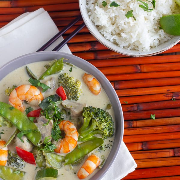 Thai Green Curry Shrimp Easy Thai Curry Recipe