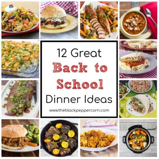Quick and easy dinner ideas that make meal prep easy during back to school week! Each recipe will make a complete meal that is both healthy and delicious!