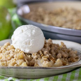 Delicious Apple Crumble Recipe made with Granny Smith Apples and Splenda Stevia