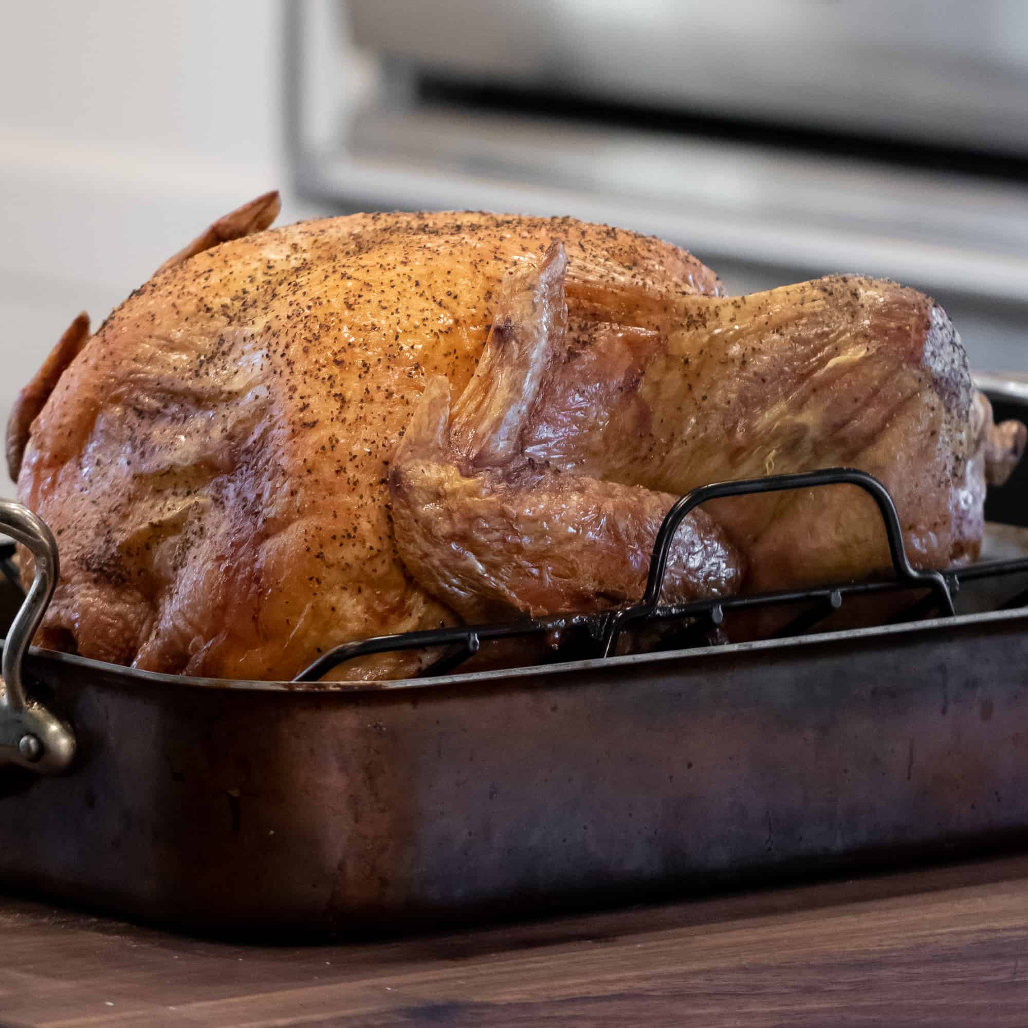 Instructions for how to cook an unstuffed turkey in an oven. Recipe and details for how long to roast a turkey.