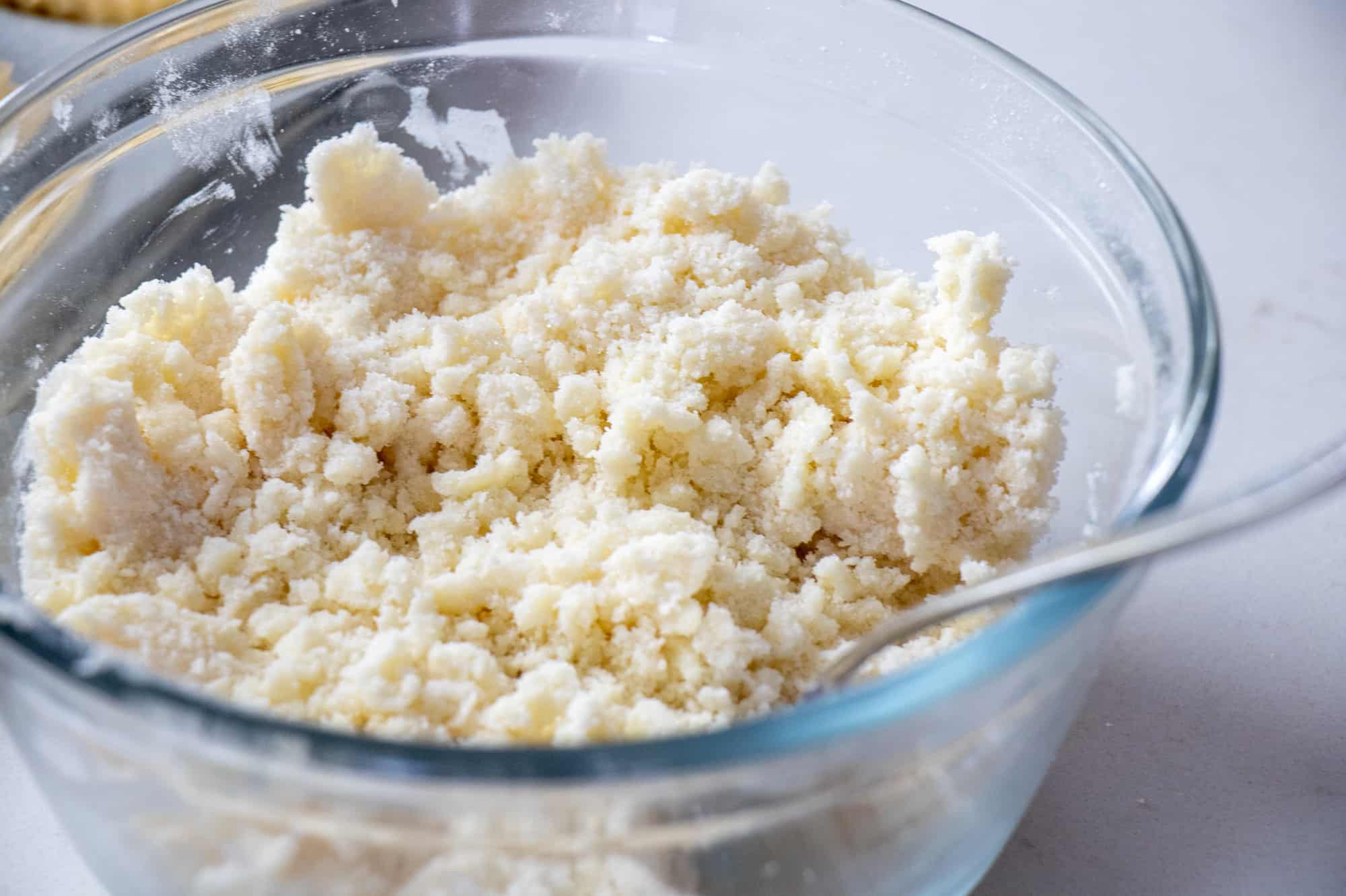 Make the crumble topping with cold butter.