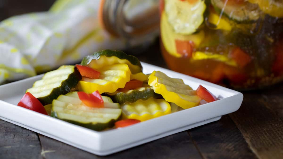 Refrigerator Zucchini Pickles Recipe The Black Peppercorn