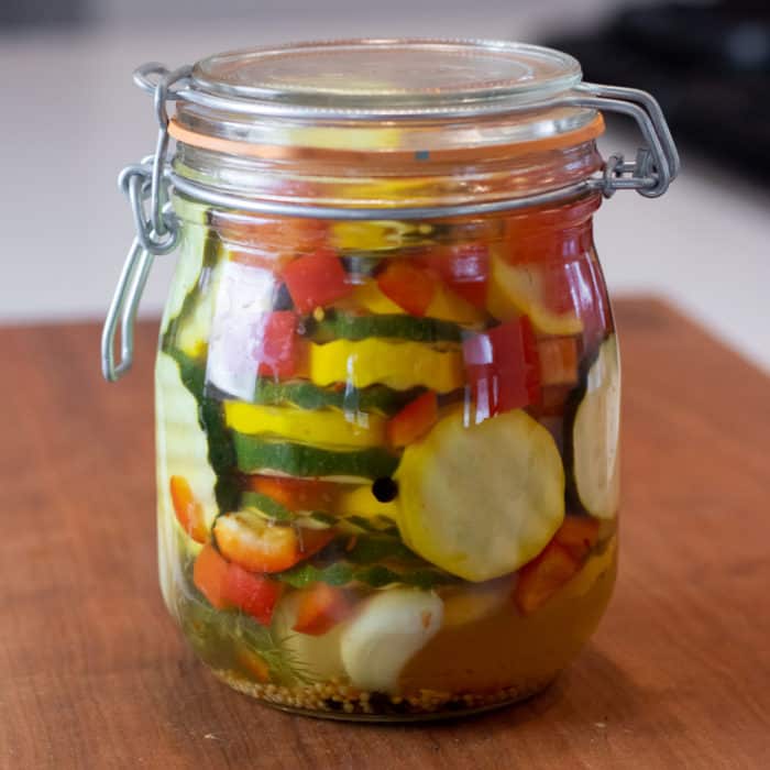 Refrigerator Zucchini Pickles Recipe The Black Peppercorn