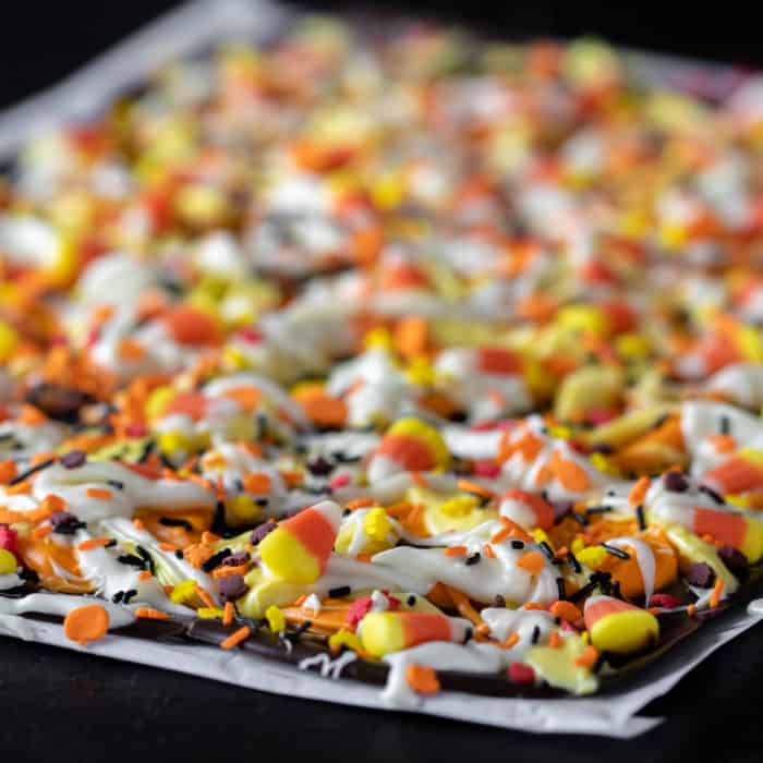 Candy Corn Chocolate Bark The Black Peppercorn