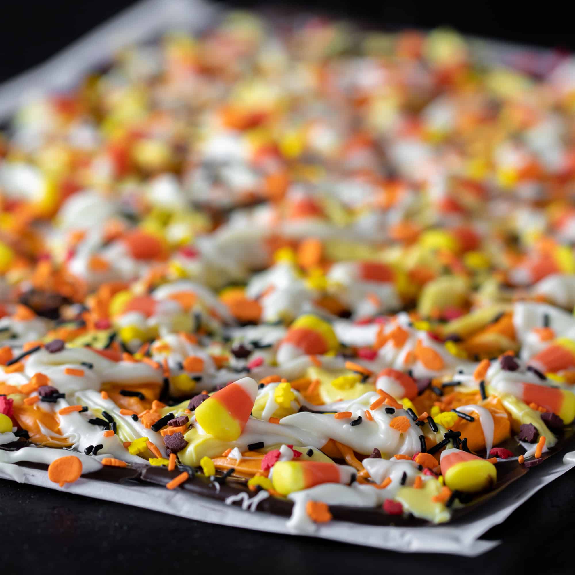 Milk Chocolate Candy Corn Bark, 4pc