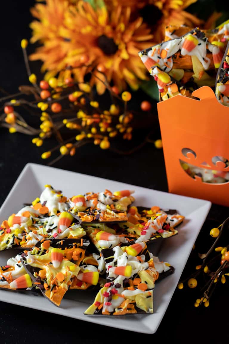 Candy Corn Chocolate Bark The Black Peppercorn