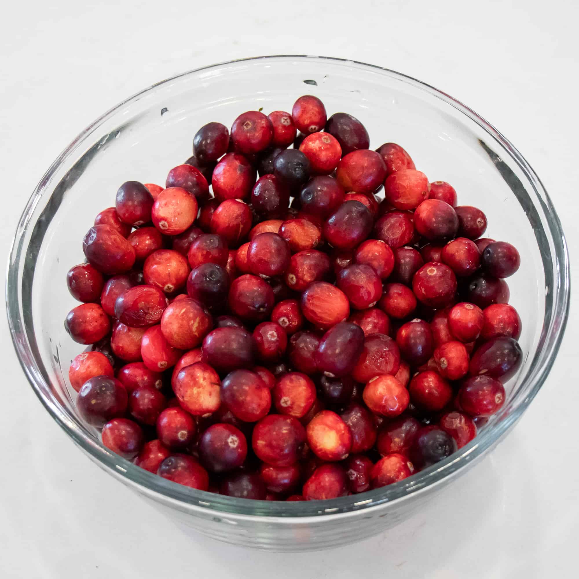 Fresh cranberries make the best sauce. Rinse them ahead