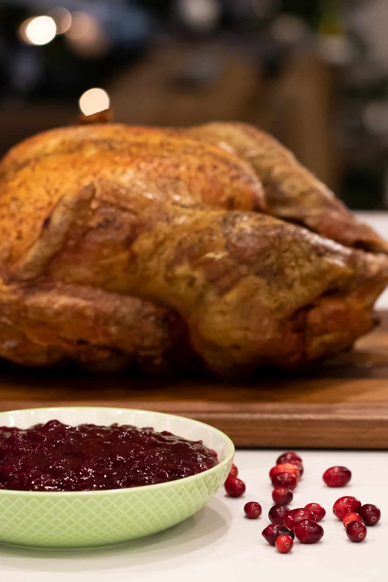 The cranberry sauce is great with turkey