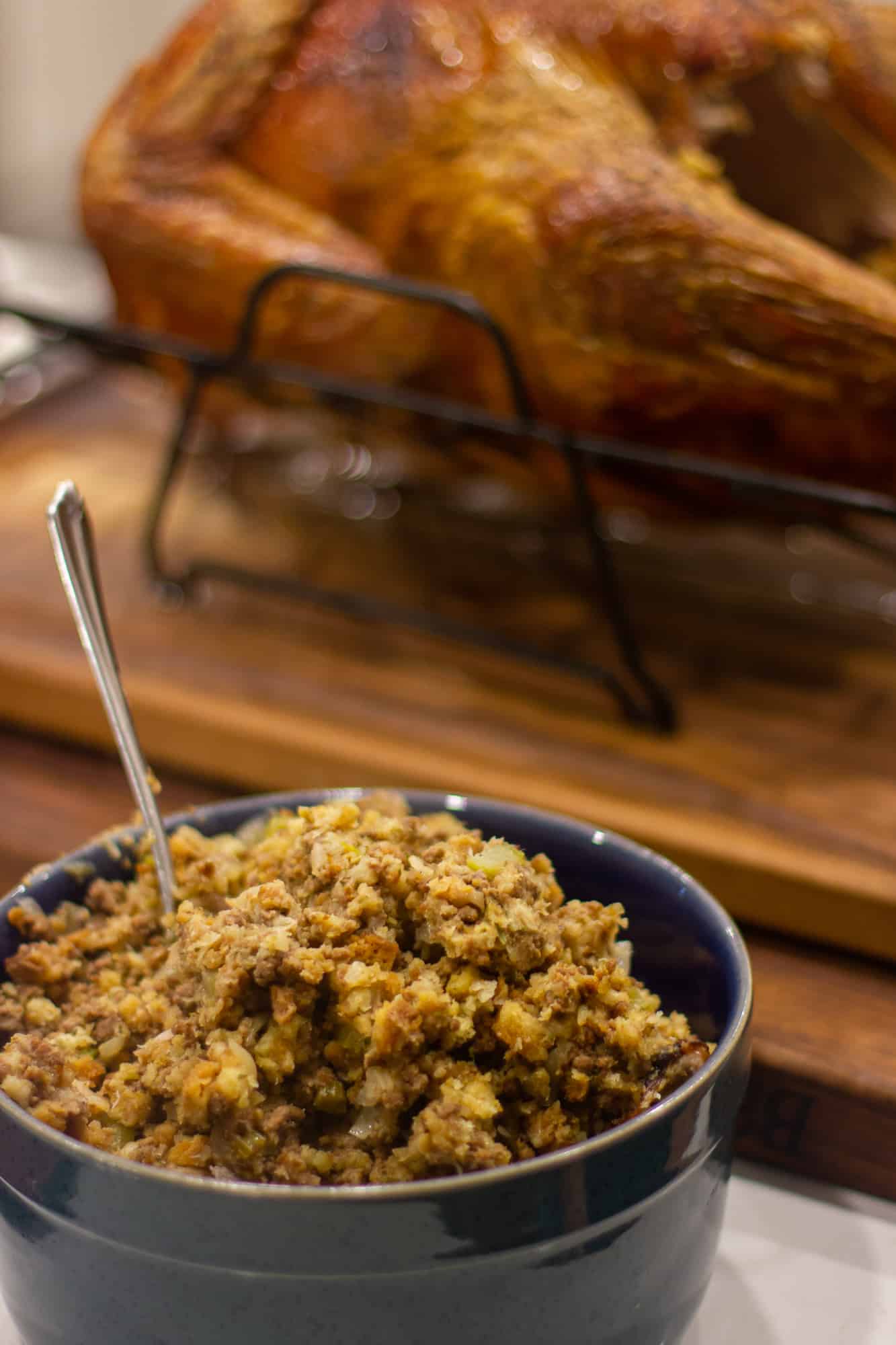 Mom's Turkey Stuffing Recipe - The Black Peppercorn