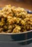 Turkey stuffing recipe made with ground beef, onion, celery and stuffing mix. The perfect stuffing for holiday dinners like christmas and thanksgiving.