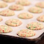Perfect cookies for Christmas baking. They are chewy and buttery with lots of peppermint flavour from the crushed candy canes. Great for parties and gifts.