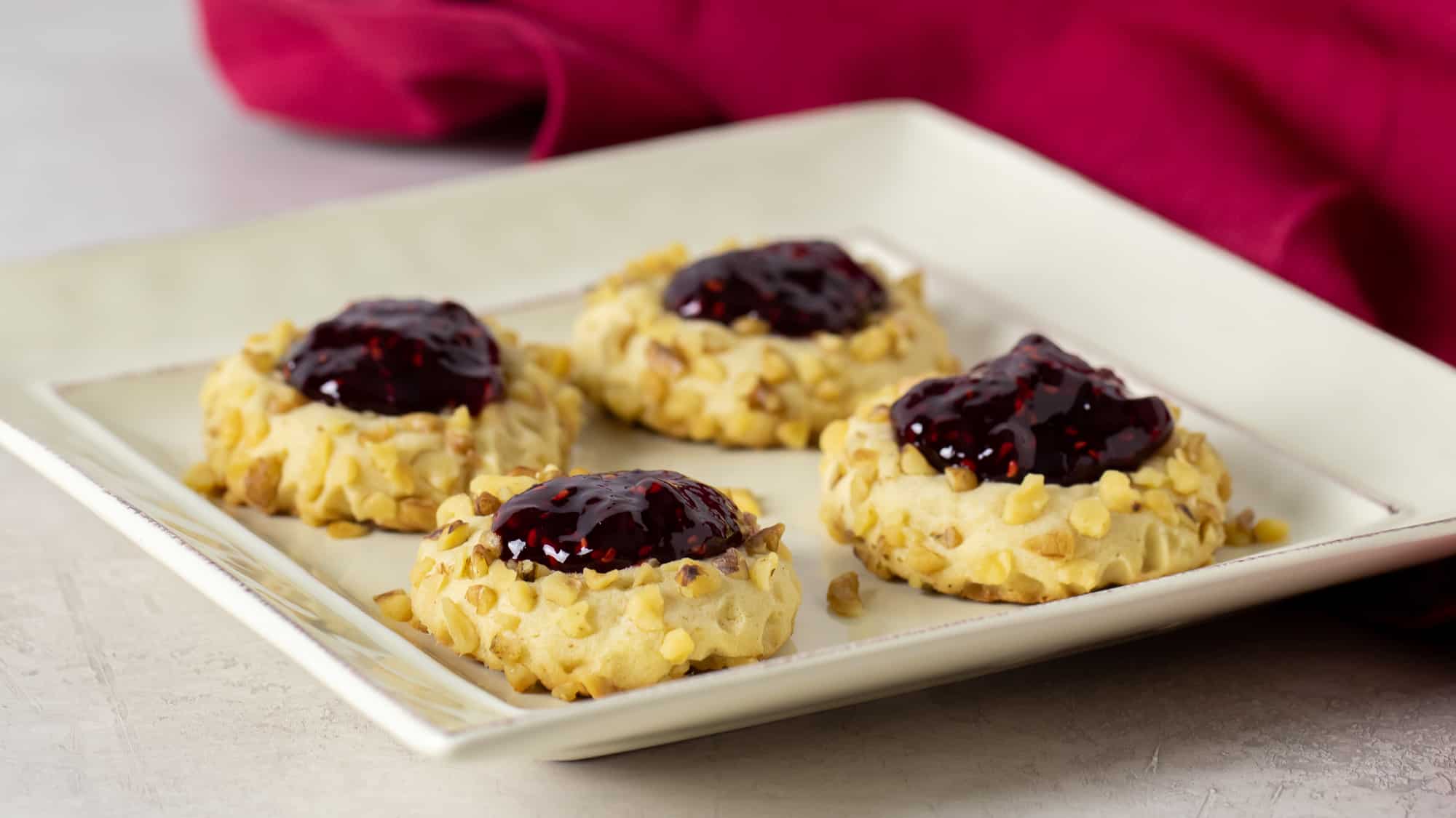 Raspberry Thumbprint Cookie Recipe The Black Peppercorn