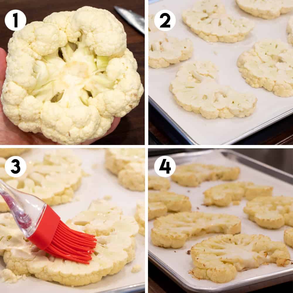 step by step photos for roasted cauliflower