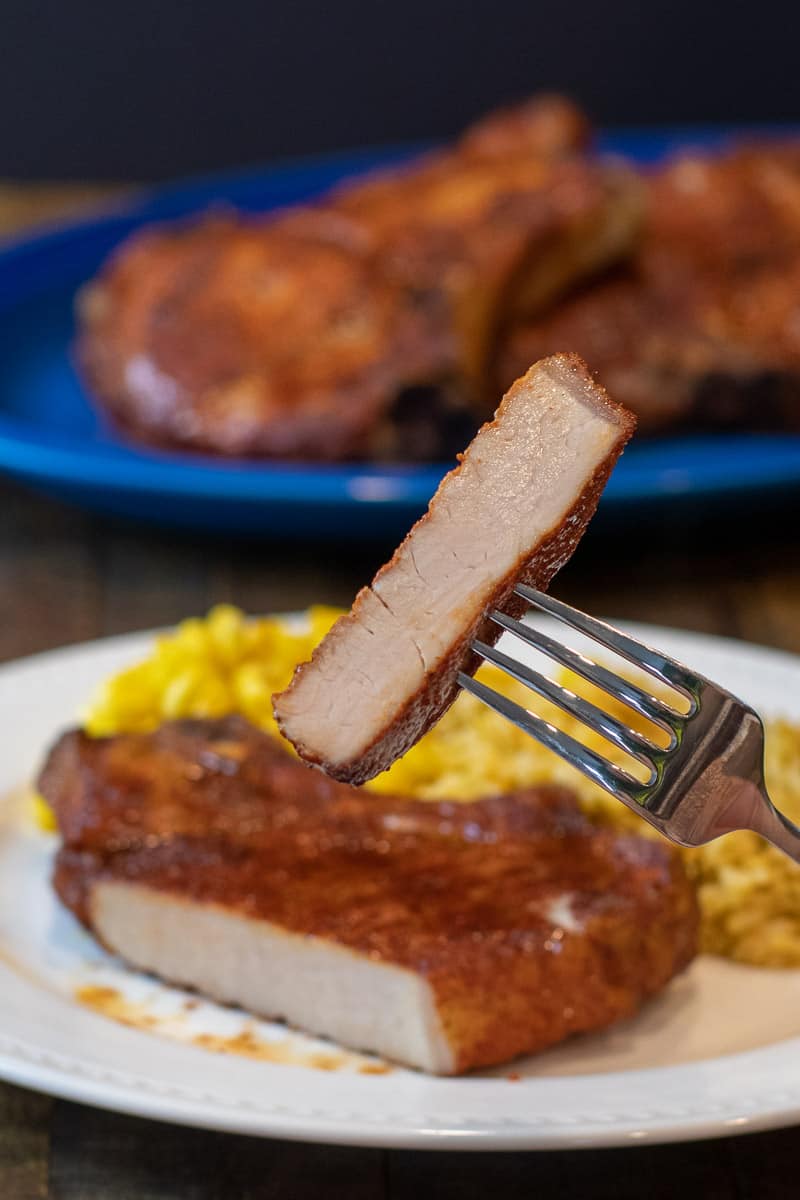 A slice of meat close-up