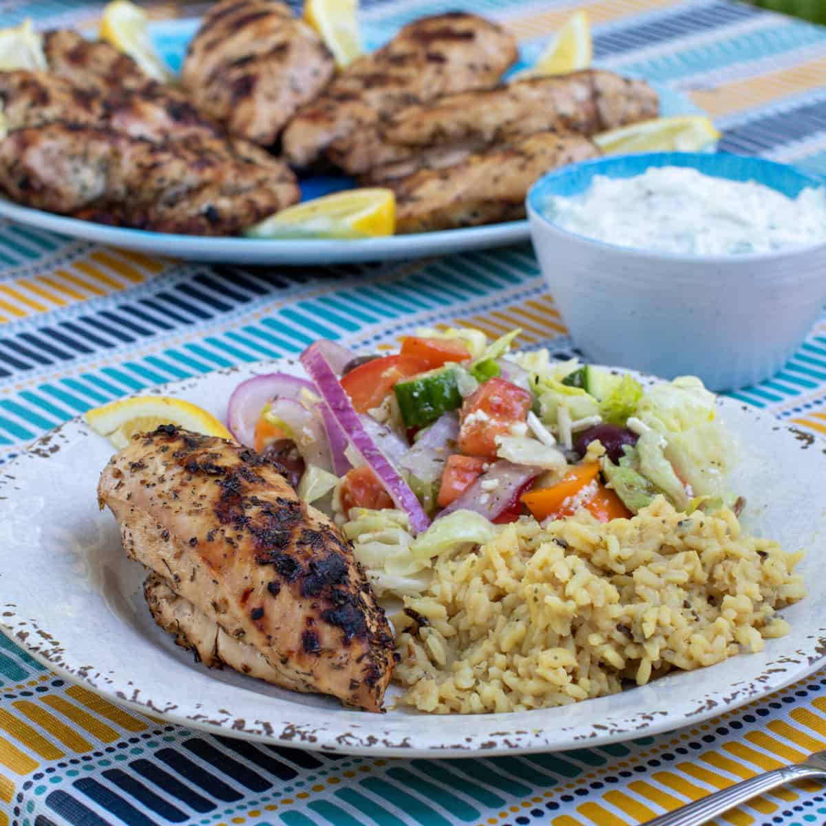 Greek Marinade Recipe for Grilled Chicken or Souvlaki