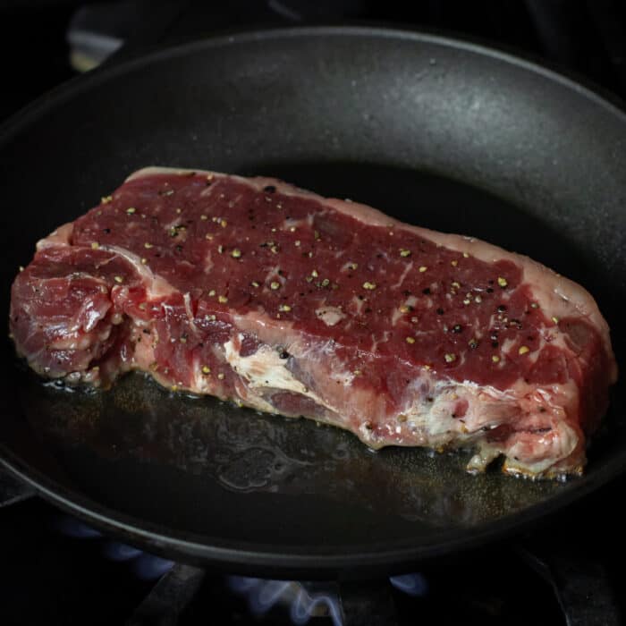 How to Pan Sear a Striploin Steak The Black Peppercorn