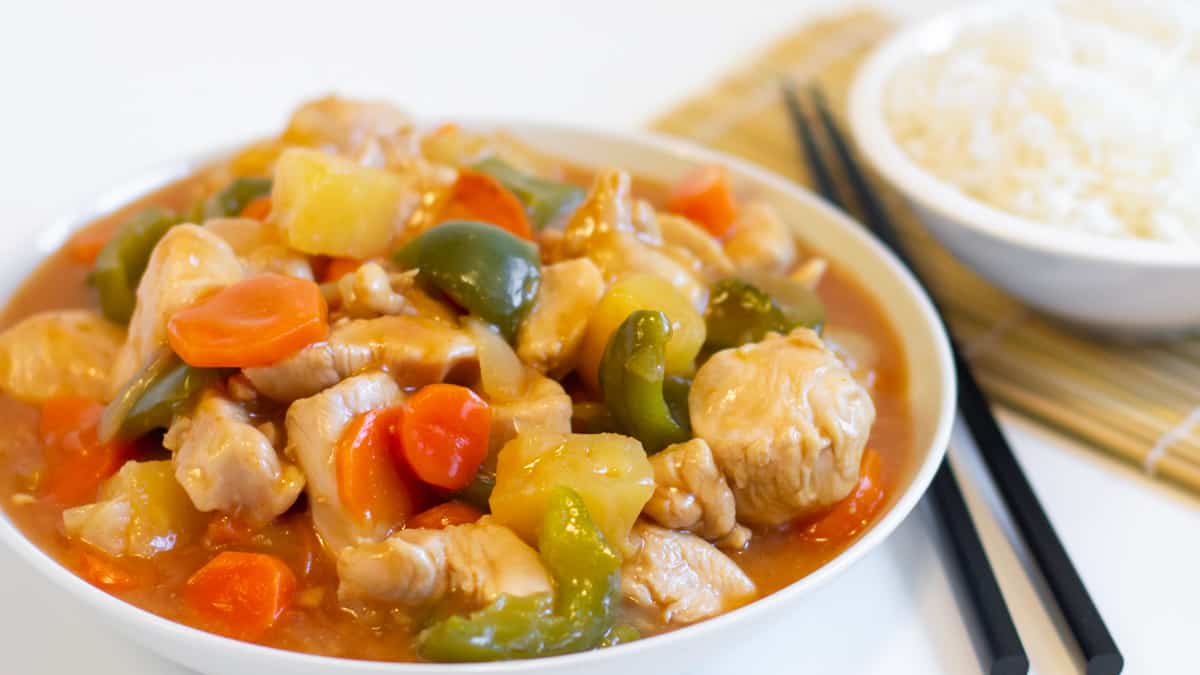 Sweet and Sour Chicken Stir Fry - Homemade Recipe