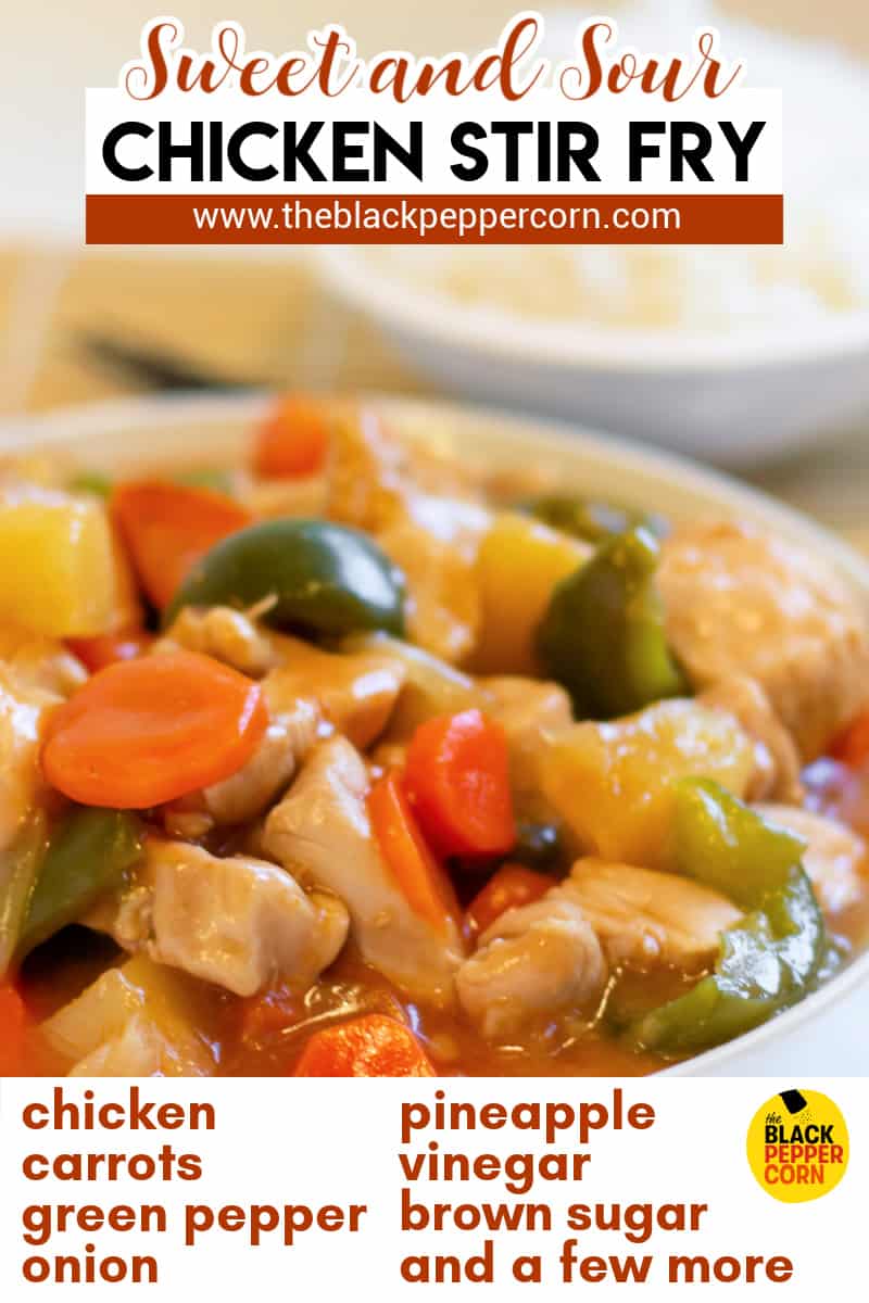 Sweet and Sour Chicken Stir Fry - Homemade Recipe
