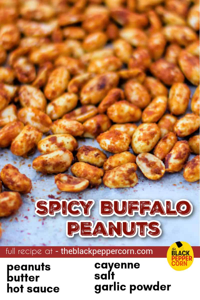 Spicy Buffalo Roasted Peanuts Recipe The Black Peppercorn