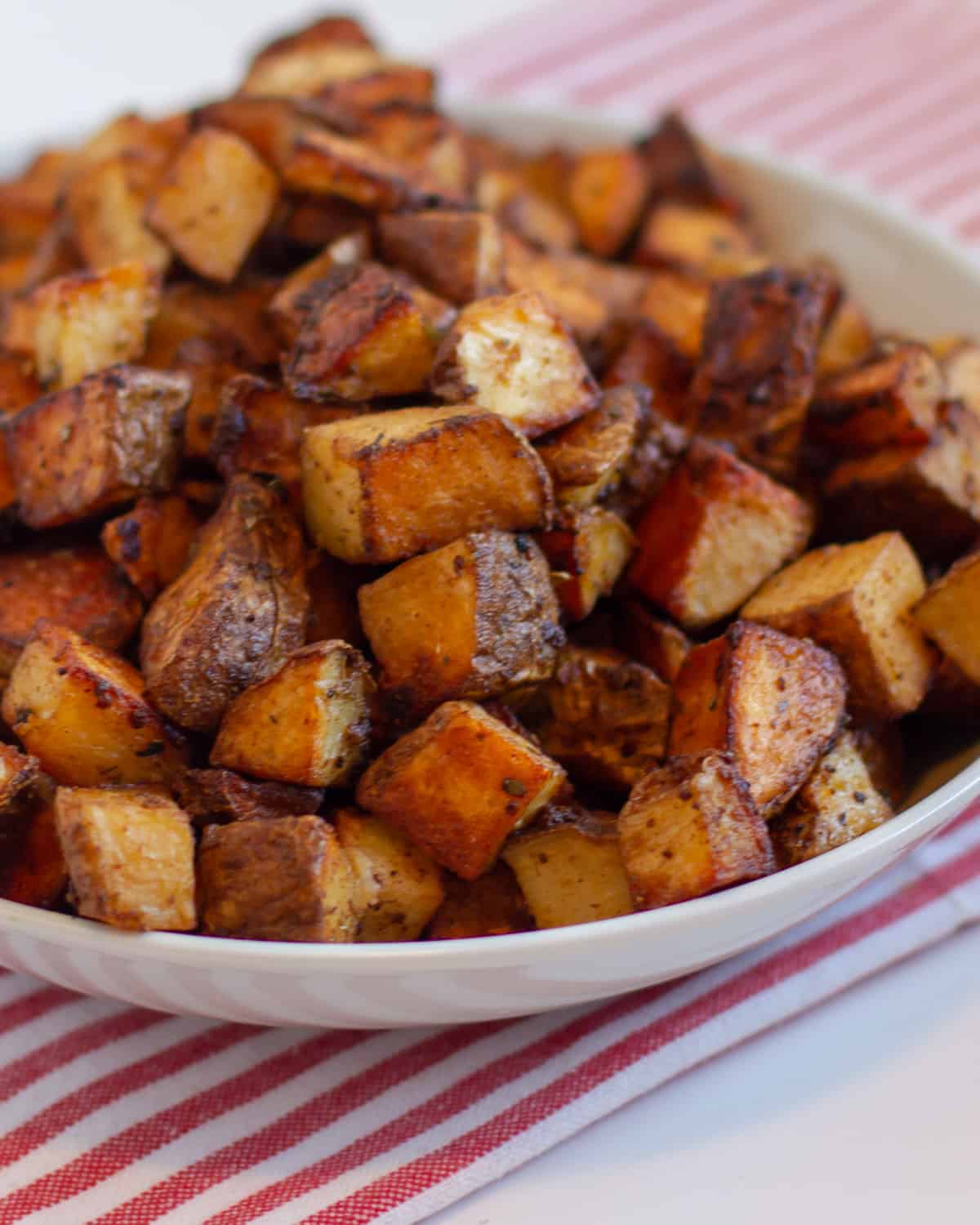 A both filled with spicy hash brown potatoes.