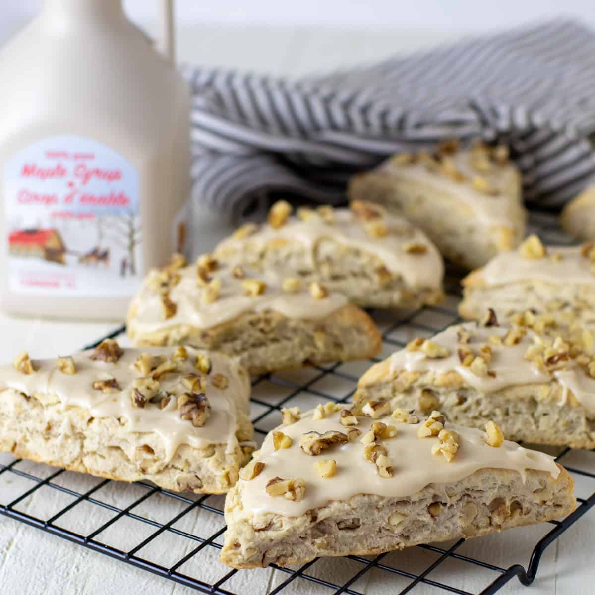 Scones on a cooling rack.